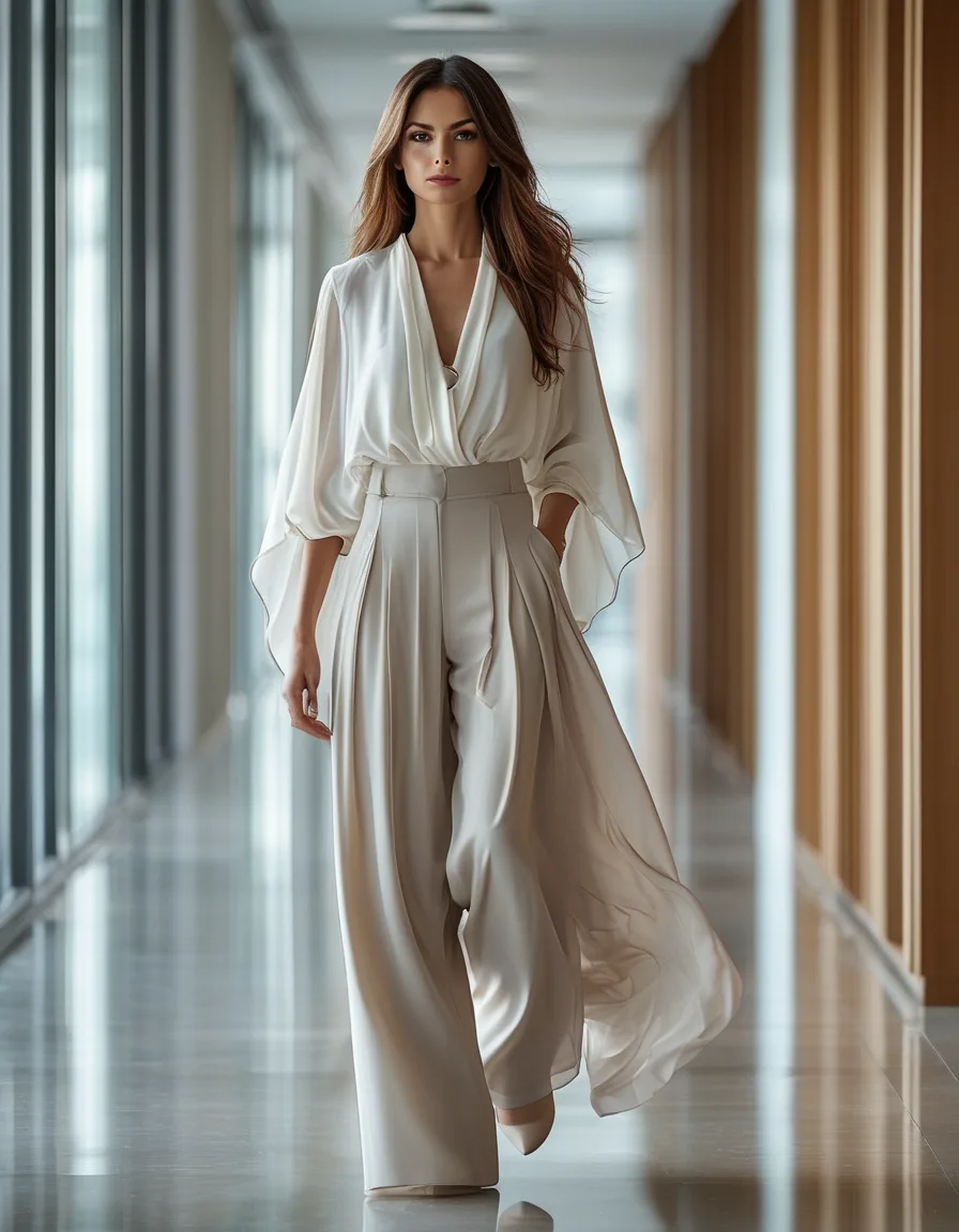 Wide-Leg Trousers at Work: The Power Silhouette and the Office Styling Guide